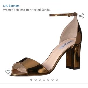 L.K. BENNETT Helena-mir heeled sandal Nude